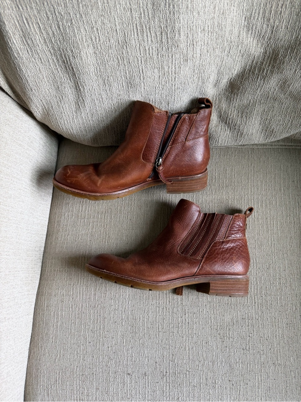 Woman’s Brown Leather Chelsea Ankle Boots